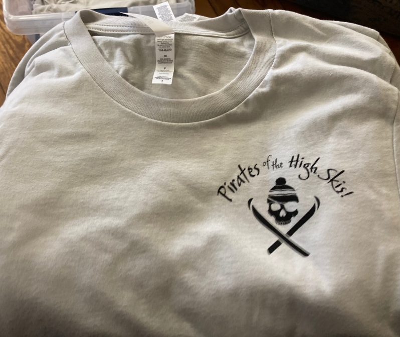 10th Pirates of the High Skis Short Sleeve- Grey